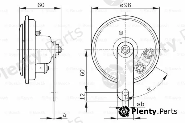 Bosch 0986320133 — Signal Horn