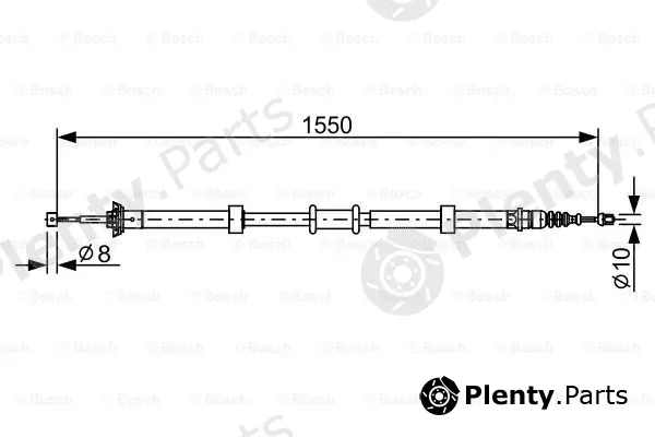 Bosch 1987482527 — Cable Pull, parking brake