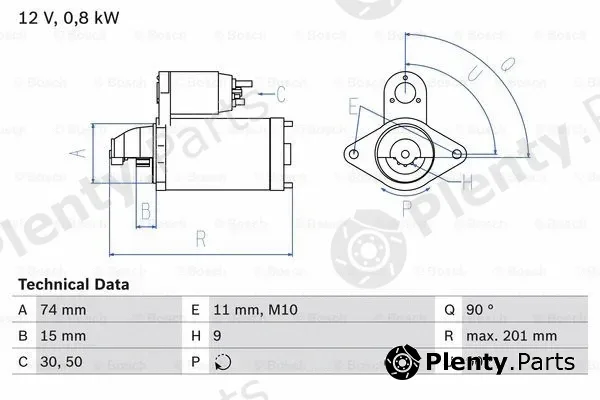 Bosch 0986020551 — Starter