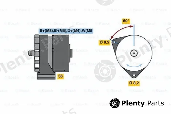 Bosch 0120469043 — Alternator