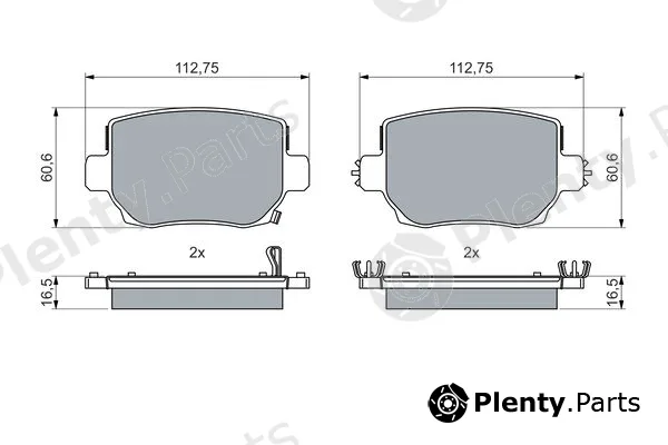 Bosch 0986460087 — Brake Pad Set, disc brake