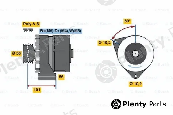 Bosch 0120488133 — Alternator