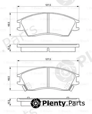 Bosch 0986461127 — Brake Pad Set, disc brake
