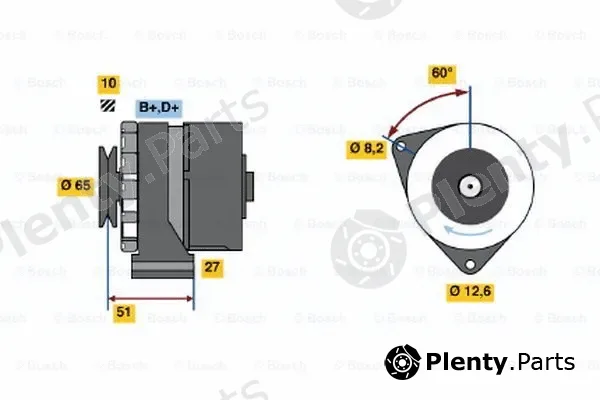 Bosch 0986031090 — Alternator