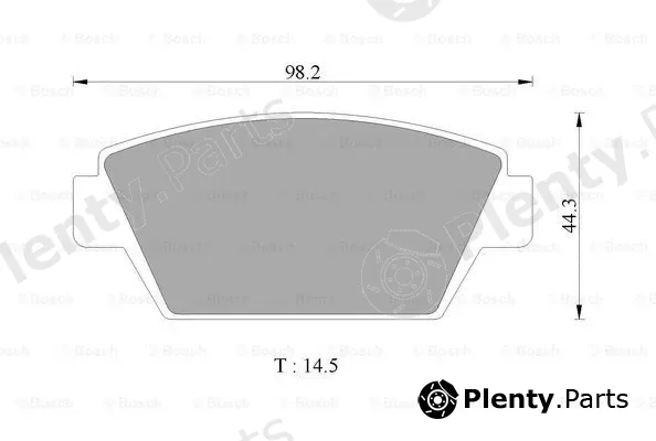 Bosch 0986505741 — Brake Pad Set, disc brake