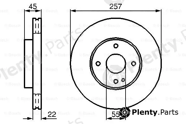 Bosch 0986478638 — Brake Disc