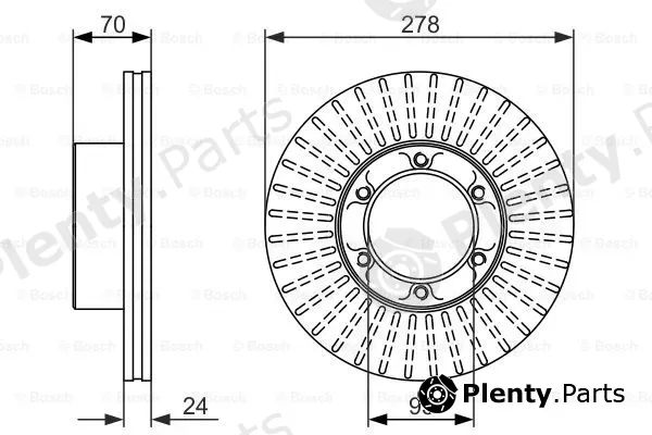 Bosch 0986479488 — Brake Disc