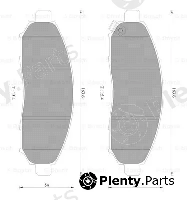 Bosch 0986AB2372 — Brake Pad Set, disc brake
