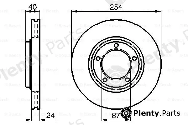 Bosch 0986478663 — Brake Disc