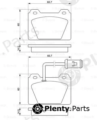 Bosch 0986424095 — Brake Pad Set, disc brake