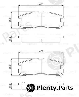 Bosch 0986461145 — Brake Pad Set, disc brake
