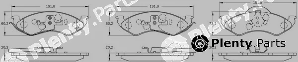 Bosch 0986BB0172 — Brake Pad Set, disc brake