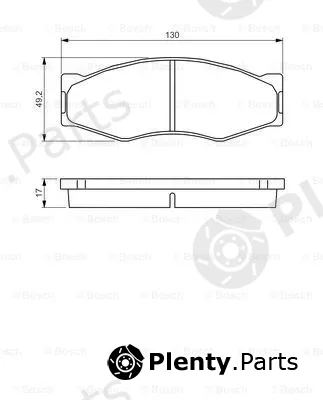 Bosch 0986494565 — Brake Pad Set, disc brake