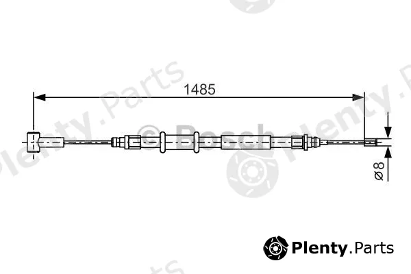 Bosch 1987482214 — Cable Pull, parking brake