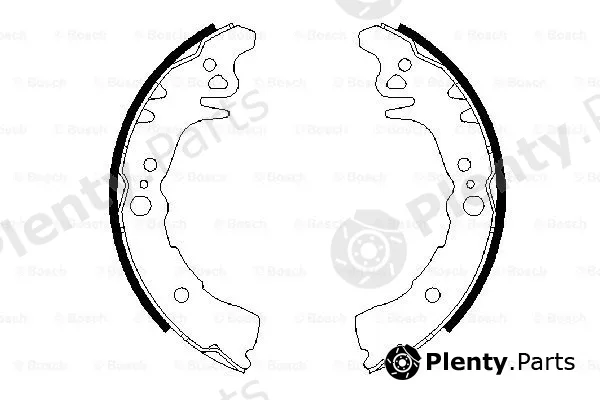 Bosch 0986487689 — Brake Shoe Set