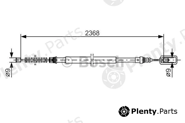 Bosch 1987477773 — Cable Pull, parking brake