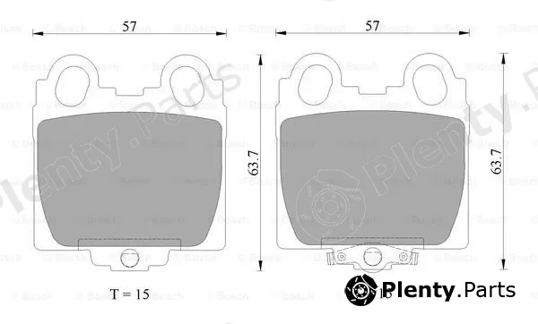 Bosch 0986AB2552 — Brake Pad Set, disc brake