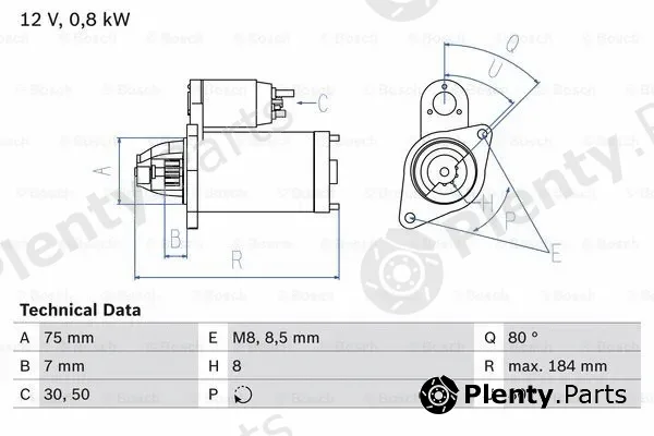 Bosch 0986023880 — Starter