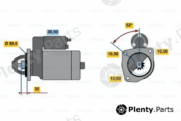 Bosch 0001369014 — Starter
