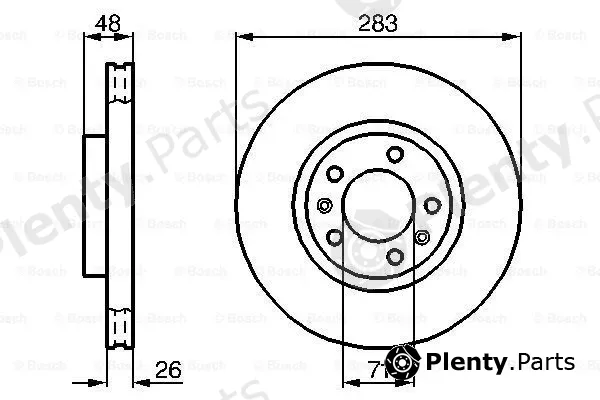 Bosch 0986478125 — Brake Disc