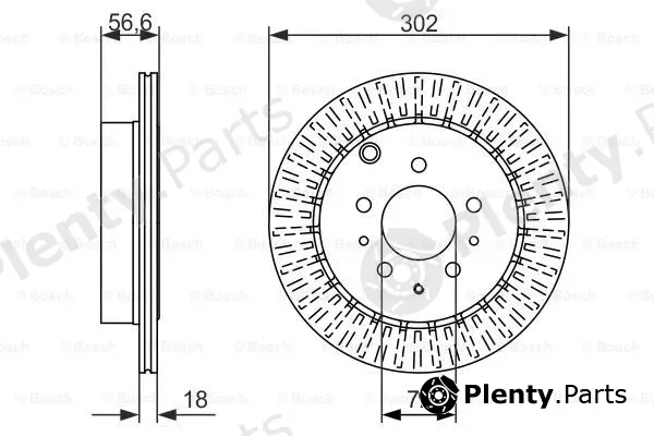 Bosch 0986479757 — Brake Disc