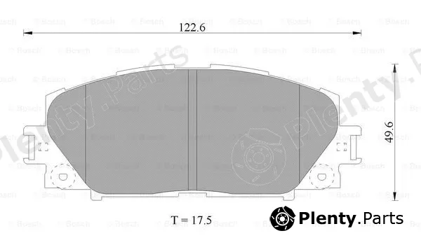 Bosch 0986AB1080 — Brake Pad Set, disc brake