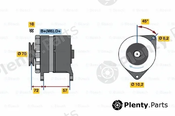 Bosch 0120489394 — Alternator