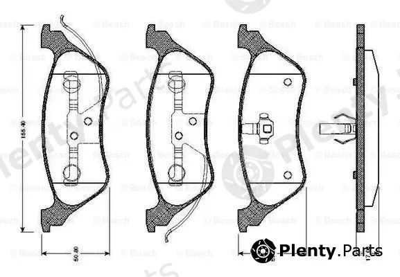 Bosch 0986TB2388 — Brake Pad Set, disc brake