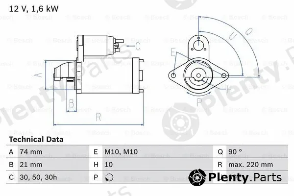 Bosch 0986022930 — Starter