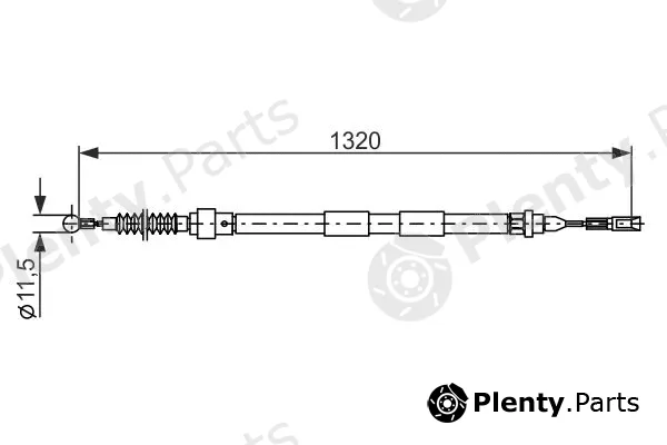 Bosch 1987482874 — Cable Pull, parking brake
