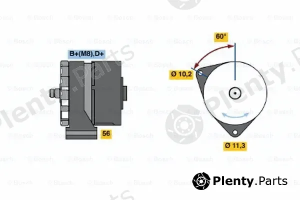 Bosch 0120469682 — Alternator