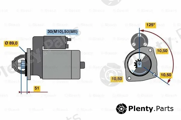 Bosch 0001263016 — Starter