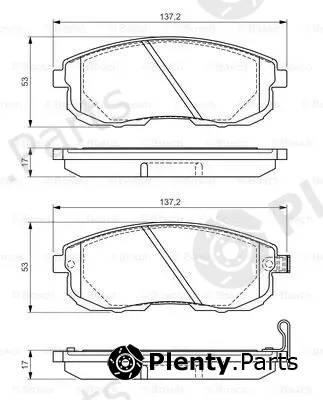 Bosch 0986494546 — Brake Pad Set, disc brake