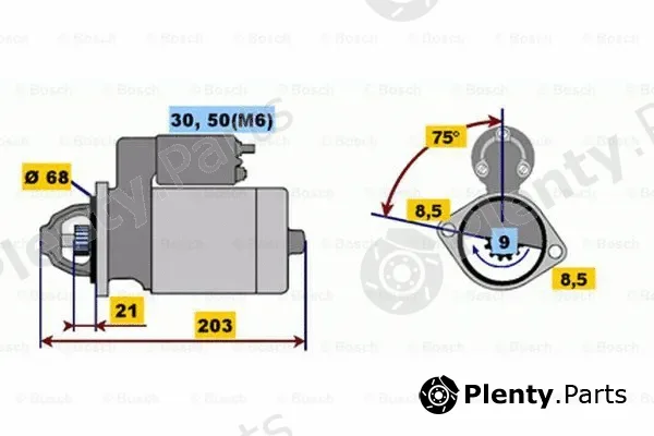 Bosch 0001106015 — Starter