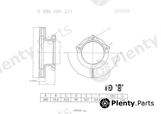 Bosch 0986AB5271 — Brake Disc