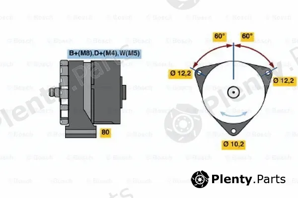 Bosch 0986047870 — Alternator