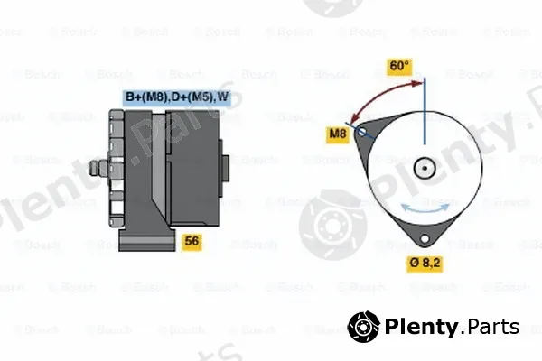 Bosch 0120469734 — Alternator