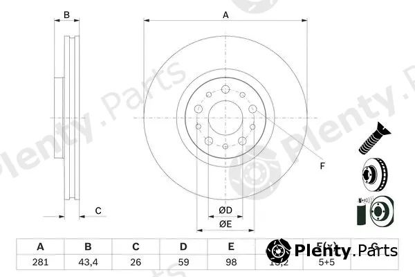 Bosch 0986479G82 — Brake Disc