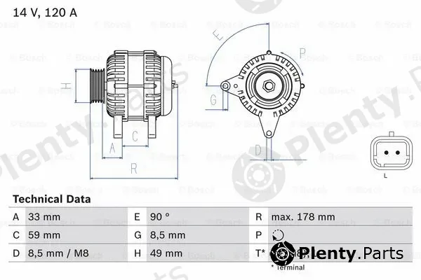 Bosch 0986045241 — Alternator