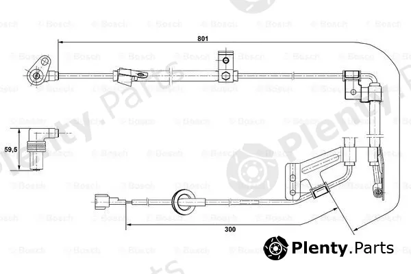 Bosch 0265001273 — Sensor, wheel speed