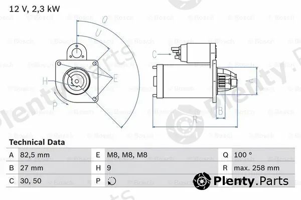 Bosch 0986018490 — Starter