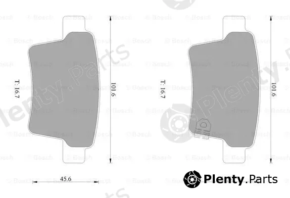 Bosch 0986AB1001 — Brake Pad Set, disc brake