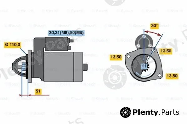 Bosch 0001368318 — Starter