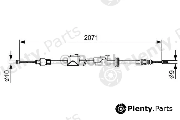 Bosch 1987482242 — Cable Pull, parking brake