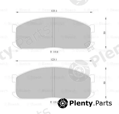 Bosch 0986505346 — Brake Pad Set, disc brake
