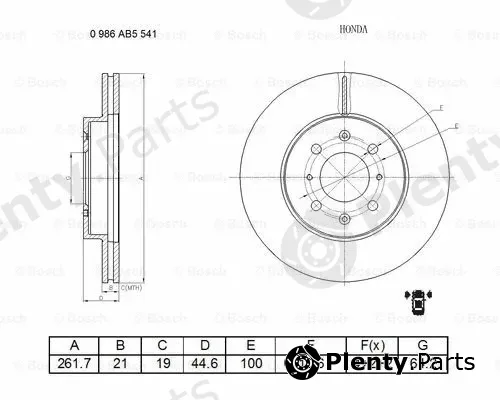 Bosch 0986AB5541 — Brake Disc
