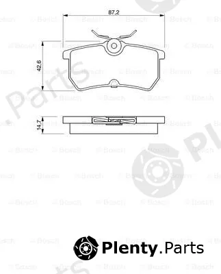 Bosch 0986424472 — Brake Pad Set, disc brake