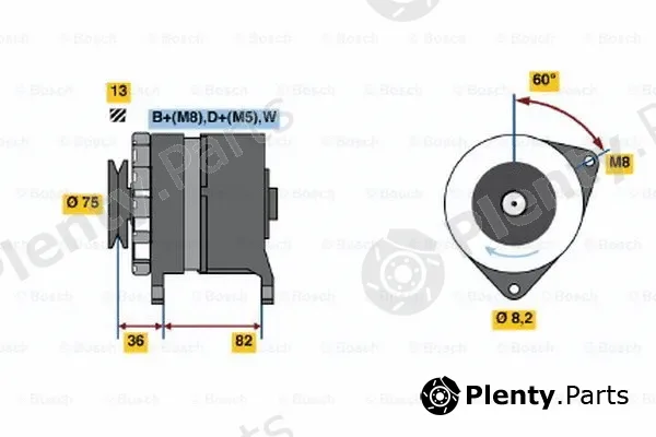 Bosch 0120469781 — Alternator