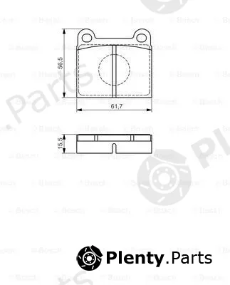 Bosch 0986495078 — Brake Pad Set, disc brake