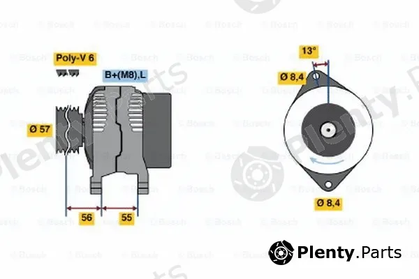 Bosch 0123315016 — Alternator